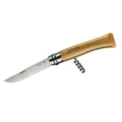 Opinel Knife, N°10, Stainless, With Corkscrew