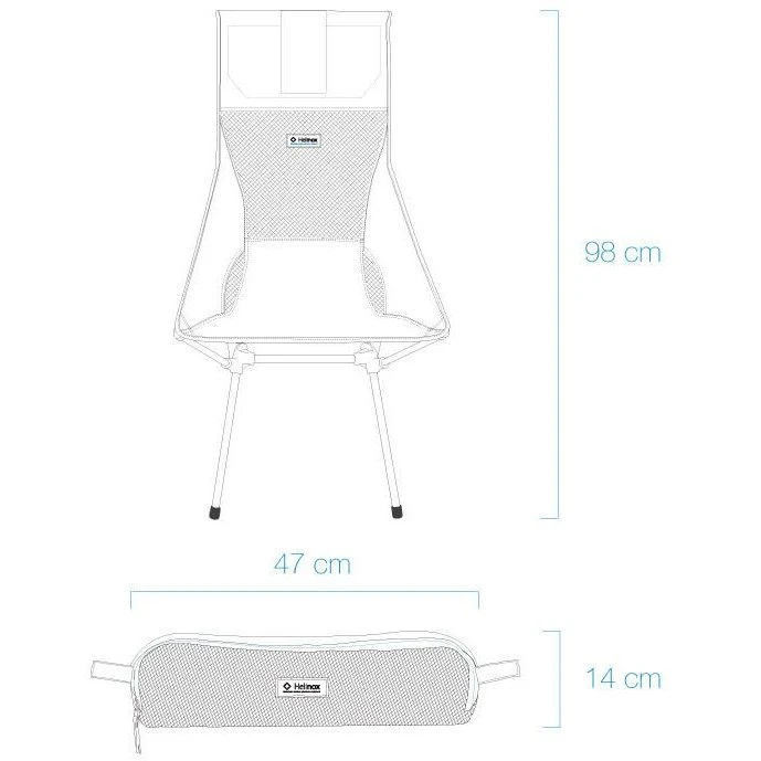 Helinox Sunset Chair - Black / O. Blue - Afbeelding 9
