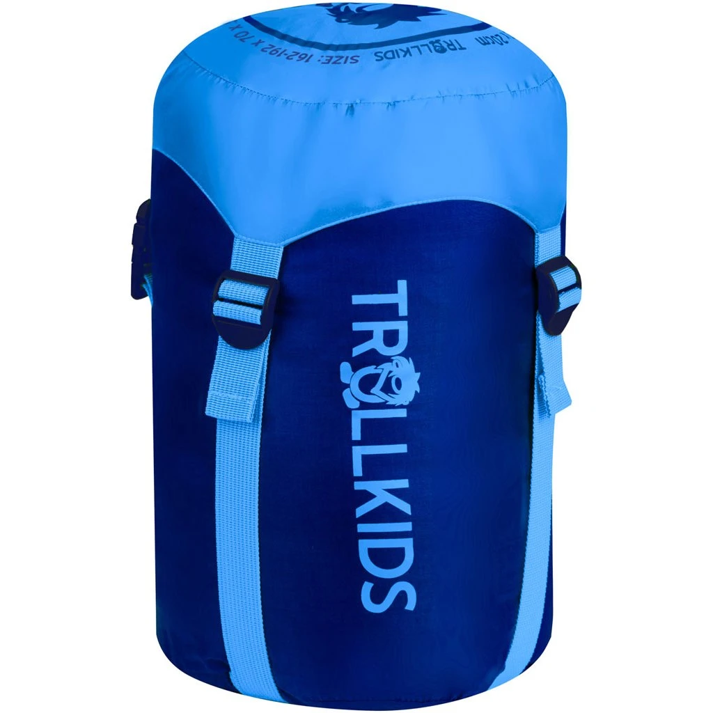 Trollkids Fjell Dreamer Extendable Sleeping Bag Kids - Navy/Medium Blue/Green - Afbeelding 2