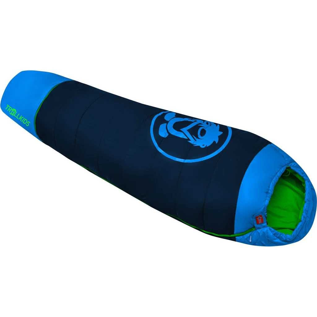 Trollkids Fjell Dreamer Extendable Sleeping Bag Kids - Navy/Medium Blue/Green - Afbeelding 3