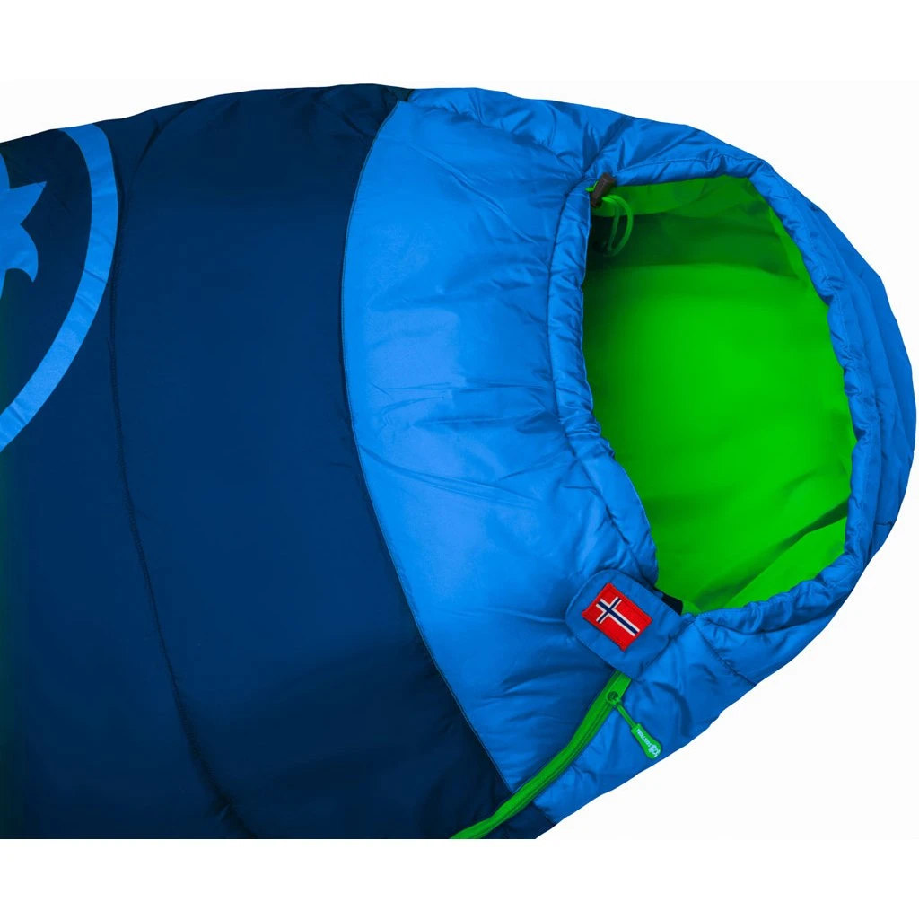 Trollkids Fjell Dreamer Extendable Sleeping Bag Kids - Navy/Medium Blue/Green - Afbeelding 6