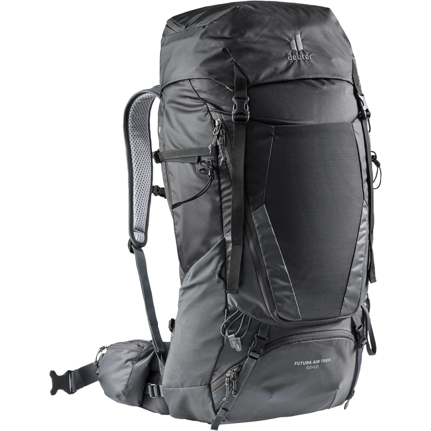 Deuter Futura Air Trek 50+10 Trekking Rugzak - Black-graphite