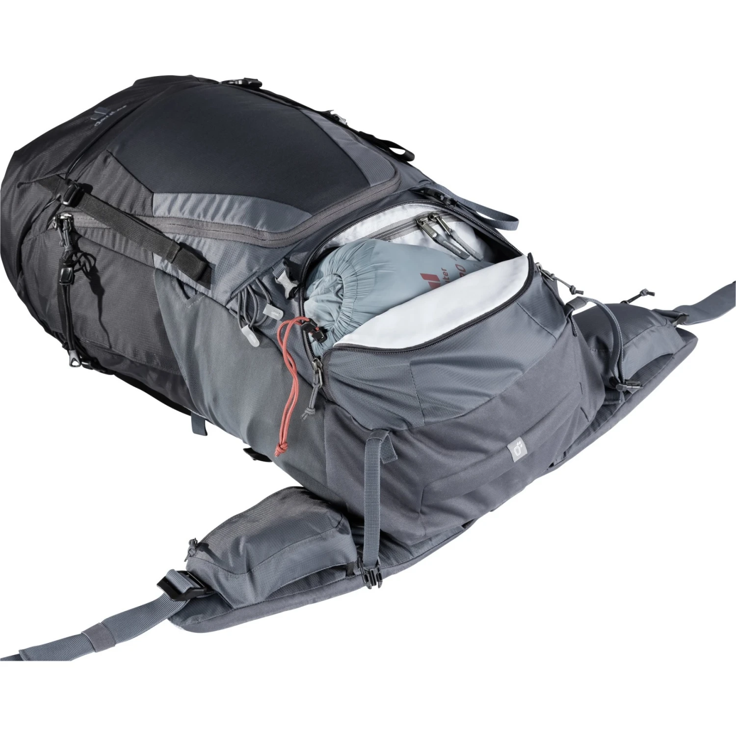 Deuter Futura Air Trek 50+10 Trekking Rugzak - Black-graphite - Afbeelding 11