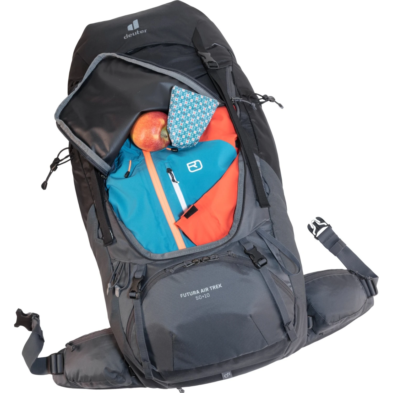 Deuter Futura Air Trek 50+10 Trekking Rugzak - Black-graphite - Afbeelding 9