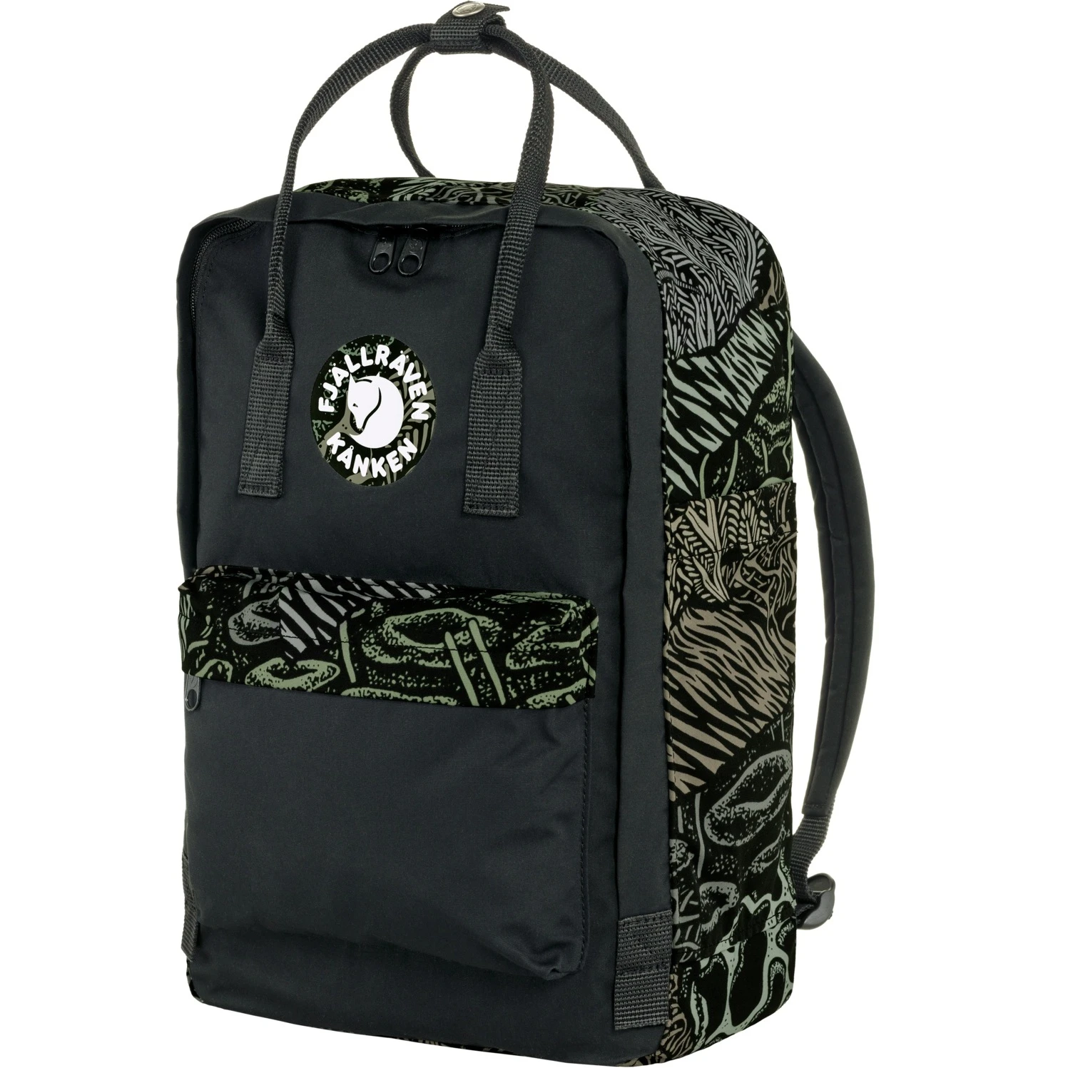 FJÄLLRÄVEN Fjällräven Kanken Art Plus Rugzak - Darkwoods