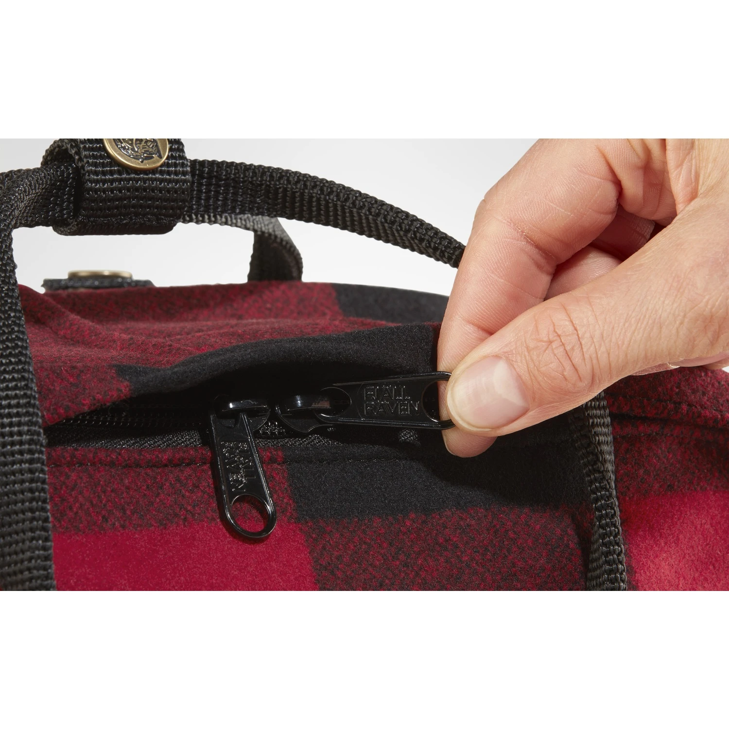 FJÄLLRÄVEN Fjällräven Kanken Re-Wool Rugzak - Red-black - Afbeelding 6