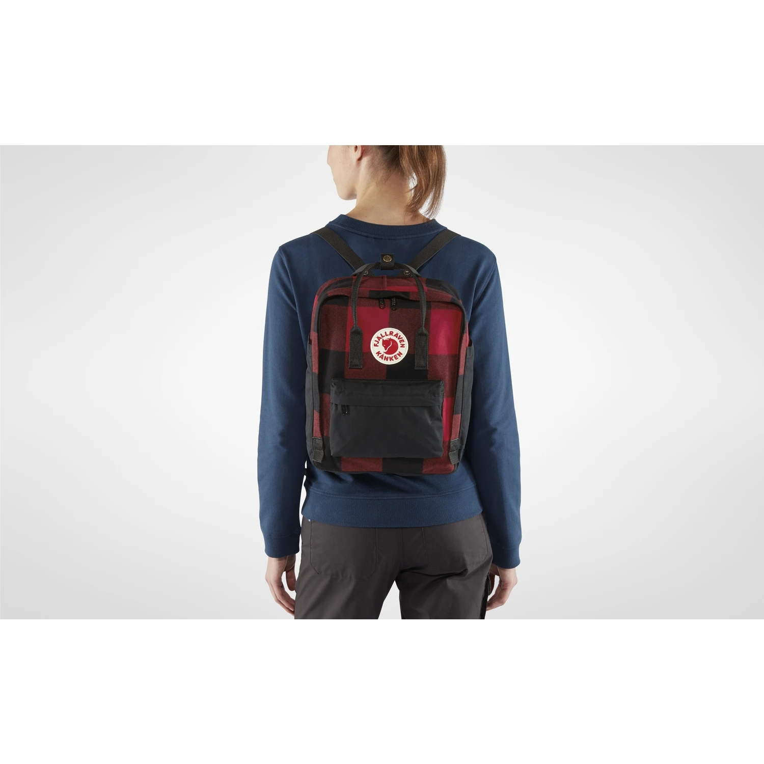 FJÄLLRÄVEN Fjällräven Kanken Re-Wool Rugzak - Red-black - Afbeelding 11