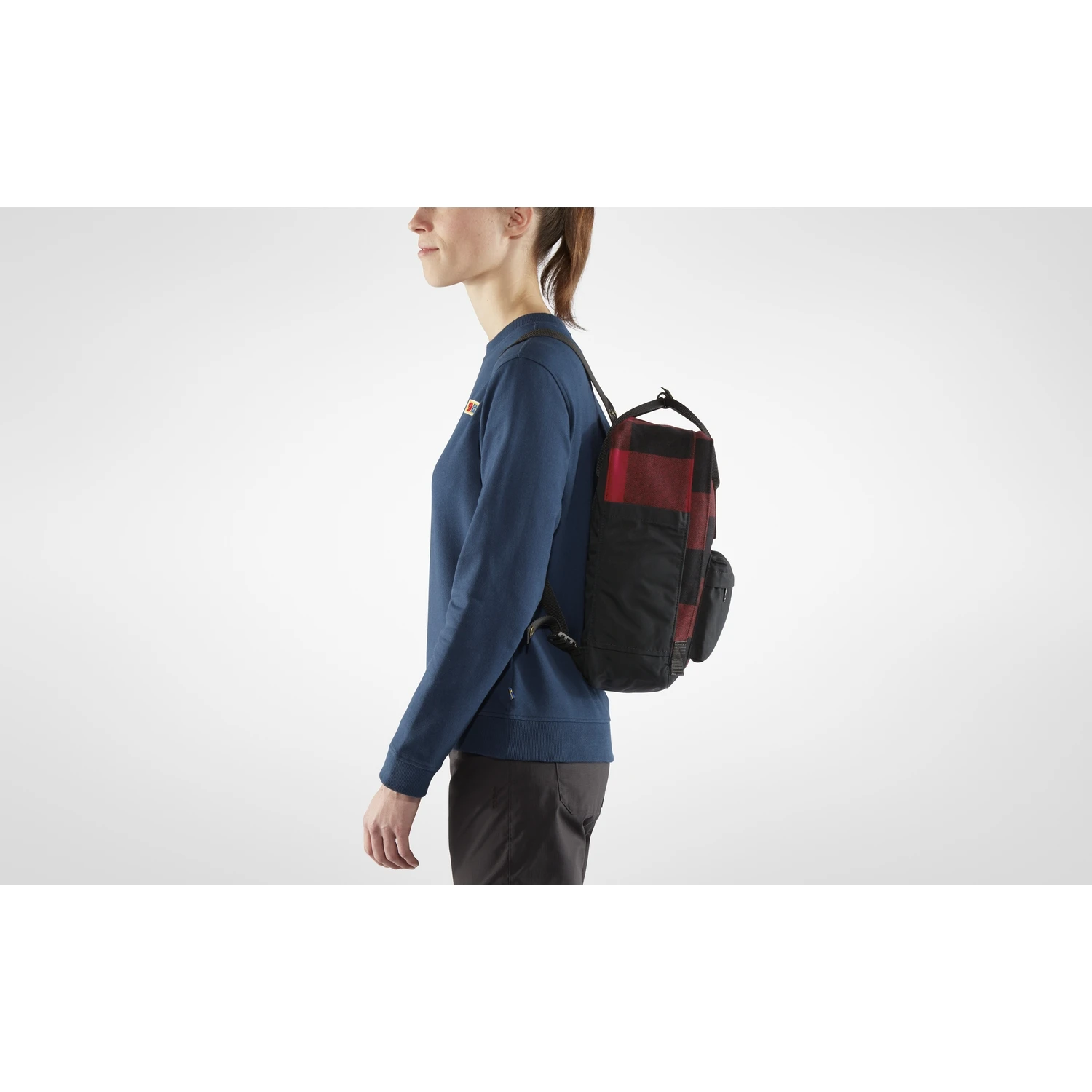 FJÄLLRÄVEN Fjällräven Kanken Re-Wool Rugzak - Red-black - Afbeelding 10