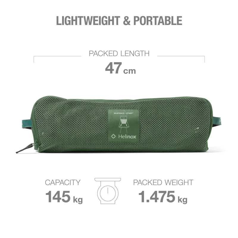 Helinox Sunset Chair - Campingstoel - Coyote Tan / Black - Afbeelding 3