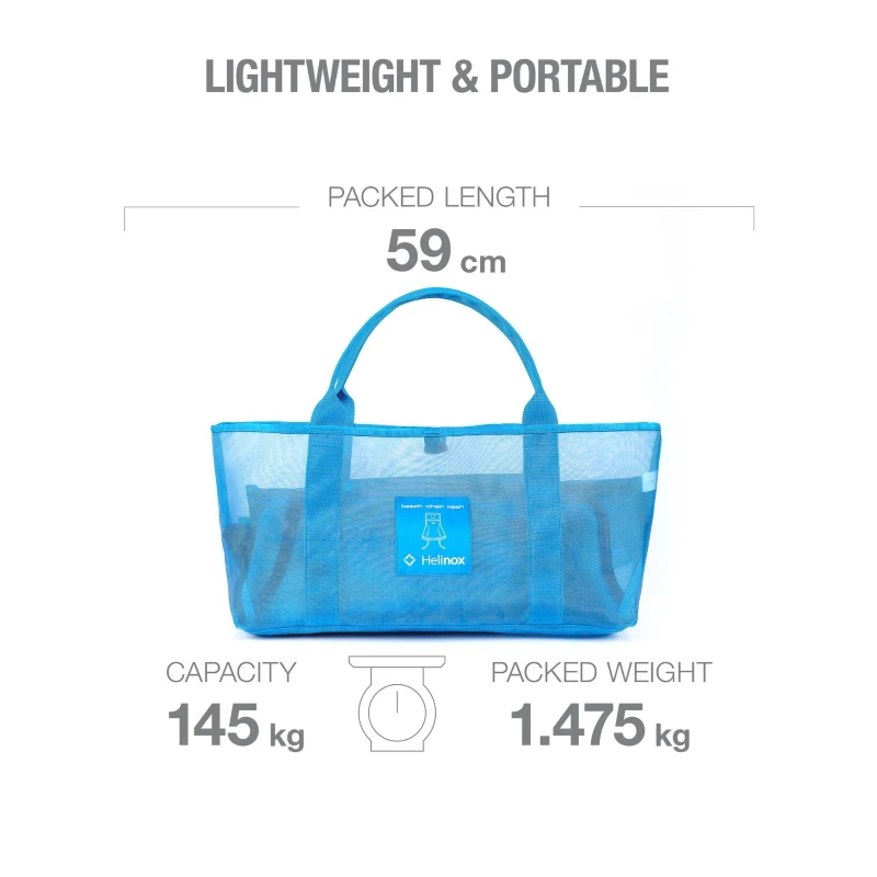 Helinox Beach Chair - Campingstoel - Blue Mesh / Cyan Blue - Afbeelding 3