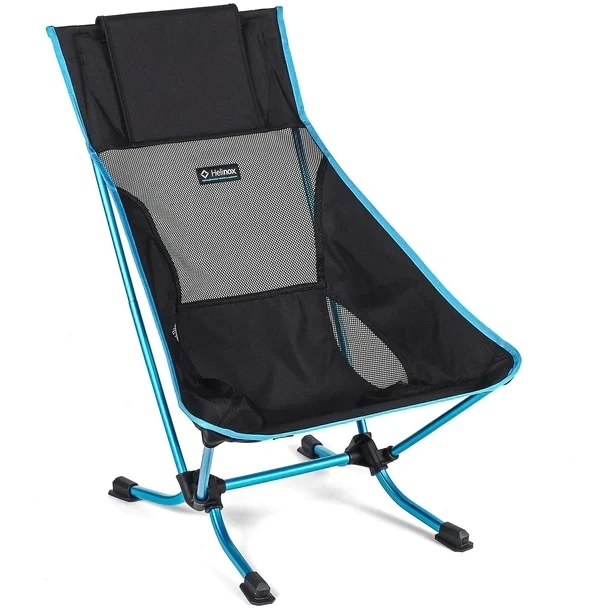 Helinox Beach Chair - Campingstoel - Zwart / Cyan Blue