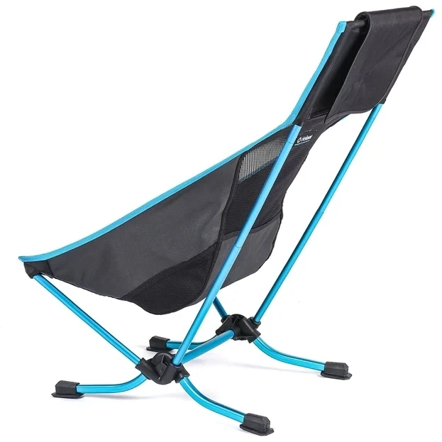 Helinox Beach Chair - Campingstoel - Zwart / Cyan Blue - Afbeelding 2