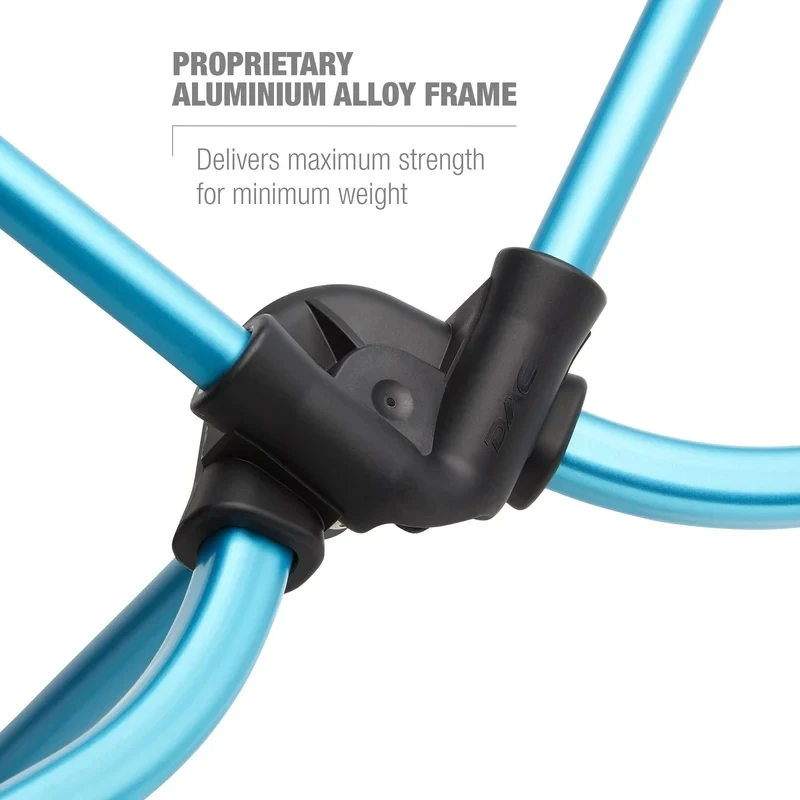 Helinox Beach Chair - Campingstoel - Zwart / Cyan Blue - Afbeelding 4