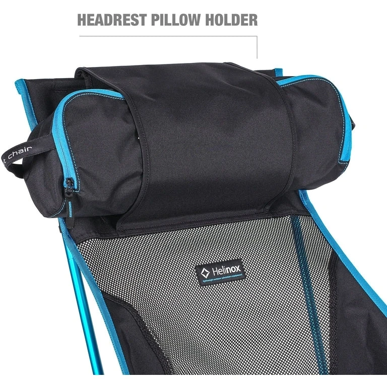 Helinox Beach Chair - Campingstoel - Zwart / Cyan Blue - Afbeelding 7