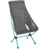 Helinox Chair Zero High Back Camping Chair - Black - Cyan Blue