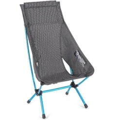 Helinox Chair Zero High Back Camping Chair - Black - Cyan Blue