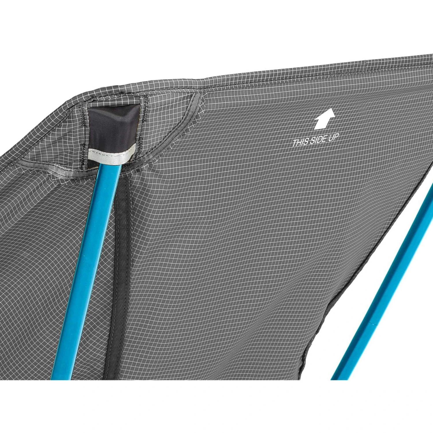 Helinox Chair Zero L - Campingstoel - Zwart / Cyan Blue - Afbeelding 3