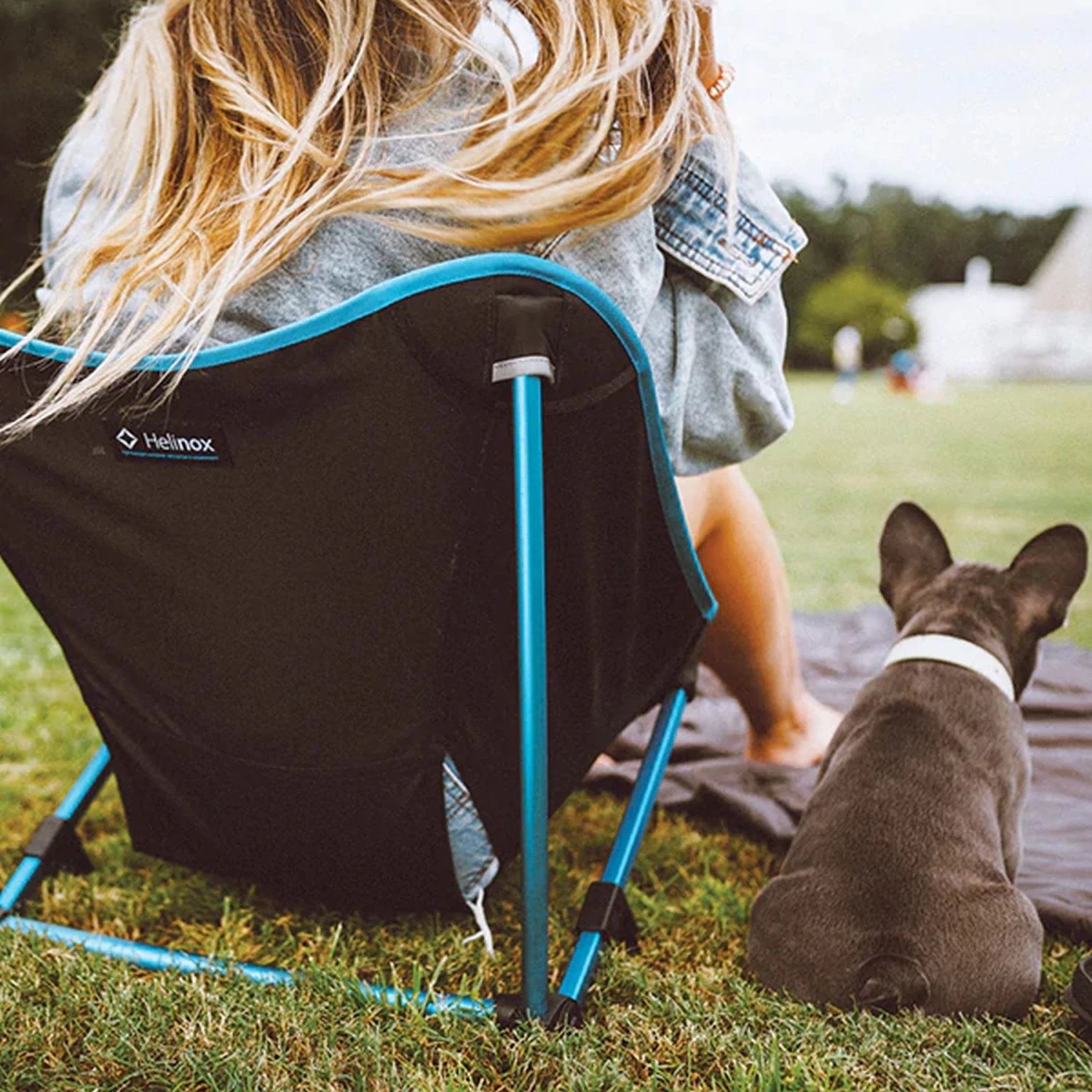 Helinox Incline Festival Chair - Blue Bandanna Quilt - Black - Afbeelding 6