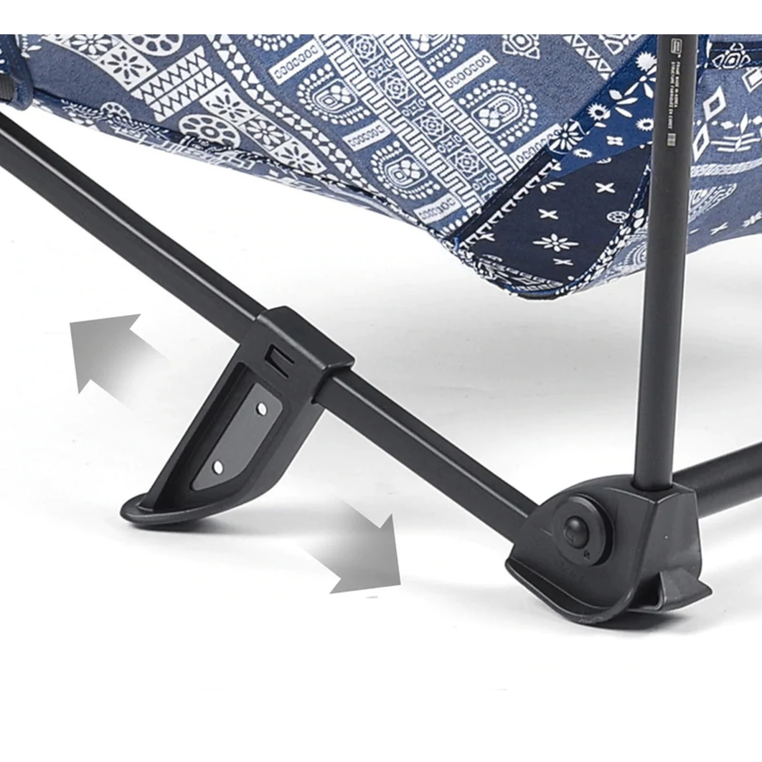 Helinox Incline Festival Chair - Blue Bandanna Quilt - Black - Afbeelding 3