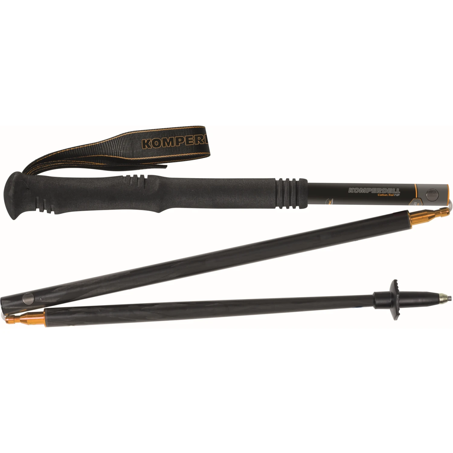 Komperdell Carbon Trail.FXP Foldable Trailrunning Stokken (Paar) - Black/bronze - Afbeelding 3