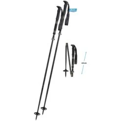 Komperdell Carbon FXP.4 Expedition Vario Trekkingstokken (Paar) - Zwart/beige