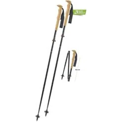 Komperdell Carbon FXP.4 Summit Vario Trekkingstokken (Paar) - Zwart/bronze