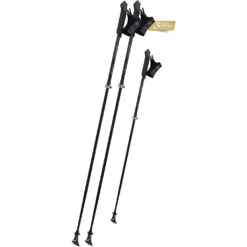 Komperdell Poniente Vario Carbon Nordic Walking Stokken (Paar) - Zwart