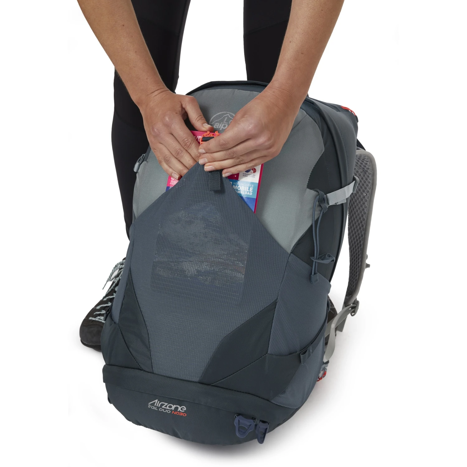 Lowe Alpine AirZone Trail Duo ND30L Damesrugzak - S - Anthracite/Graphene - Afbeelding 6