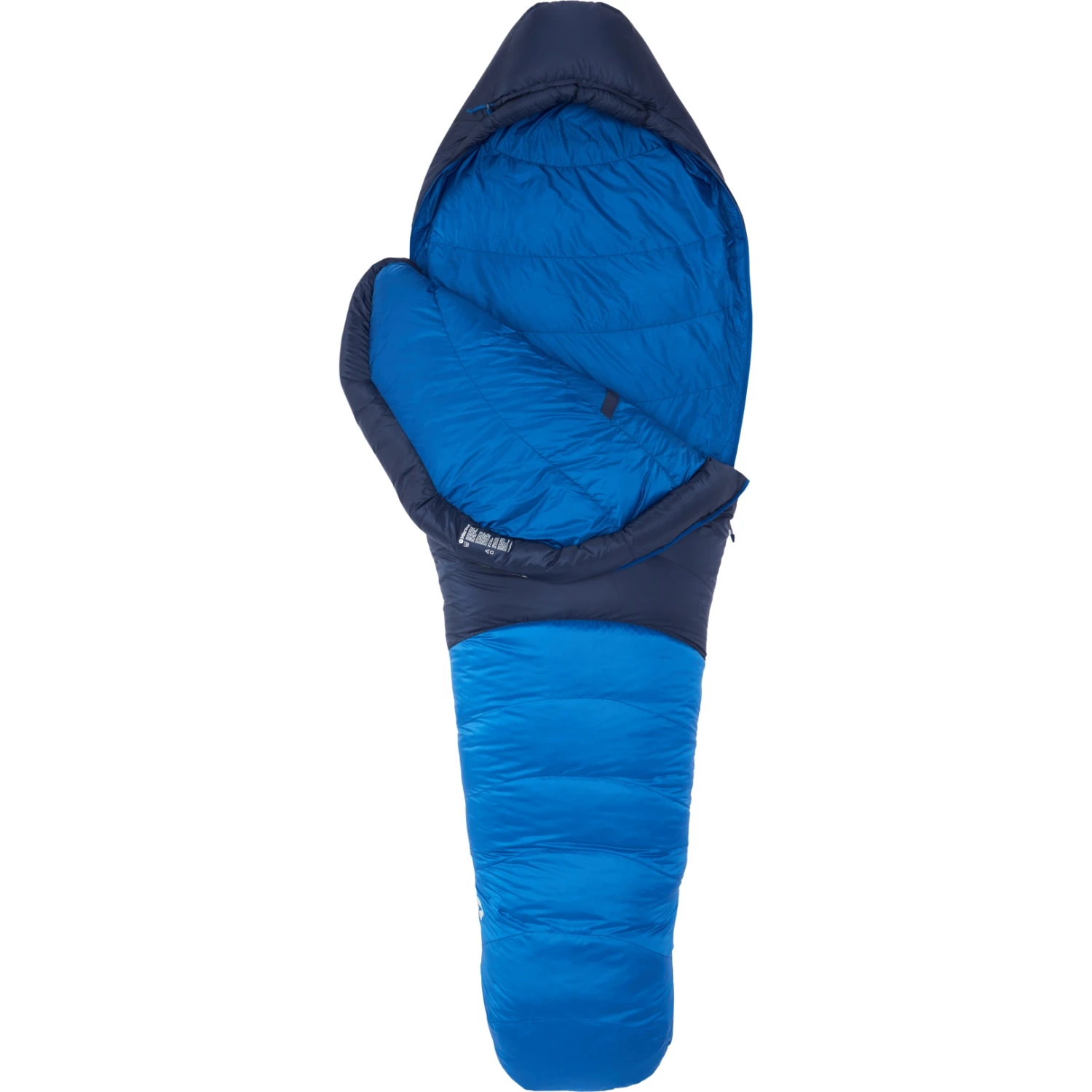 Marmot Helium Long Slaapzak - Dubbele Rits - Arctic Navy/dark Azure