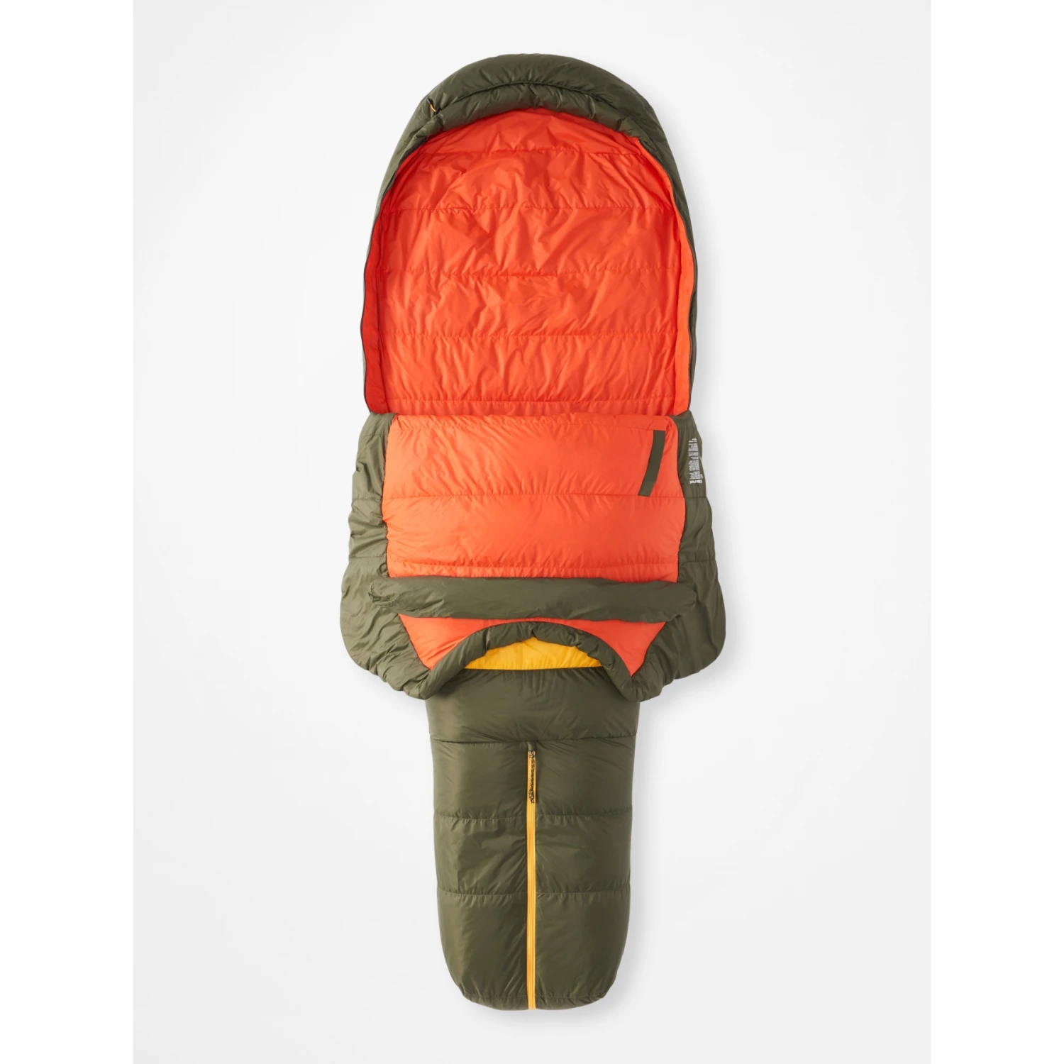 Marmot Never Winter Regular Slaapzak - Nori/red Sun - Afbeelding 2