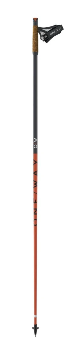 ONE WAY Team 1 MAG Nordic Walking Stokken (Paar) - Asphalt/neon Orange