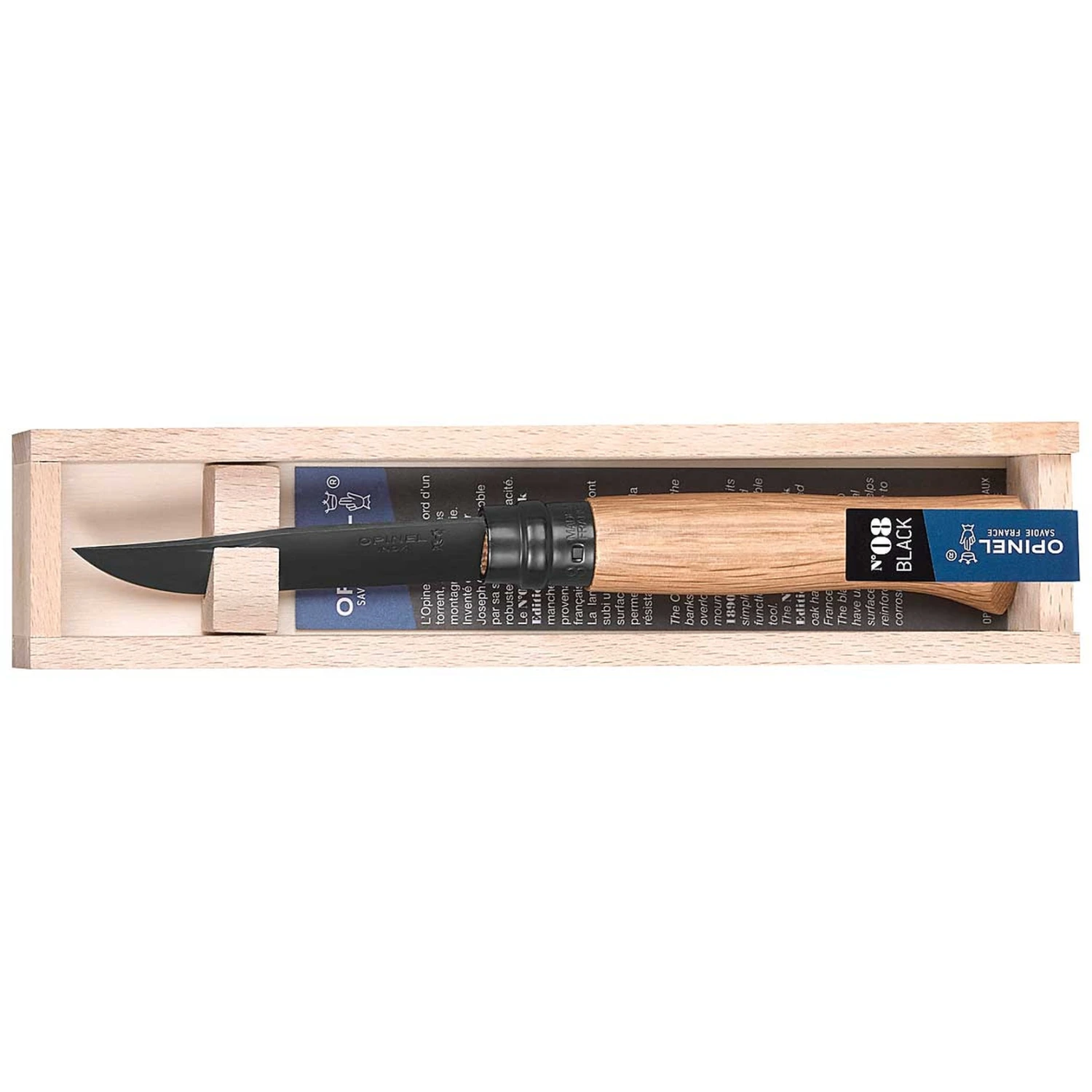 Opinel Zakmes No 08 - Roestvrij - Black Oak - Afbeelding 2