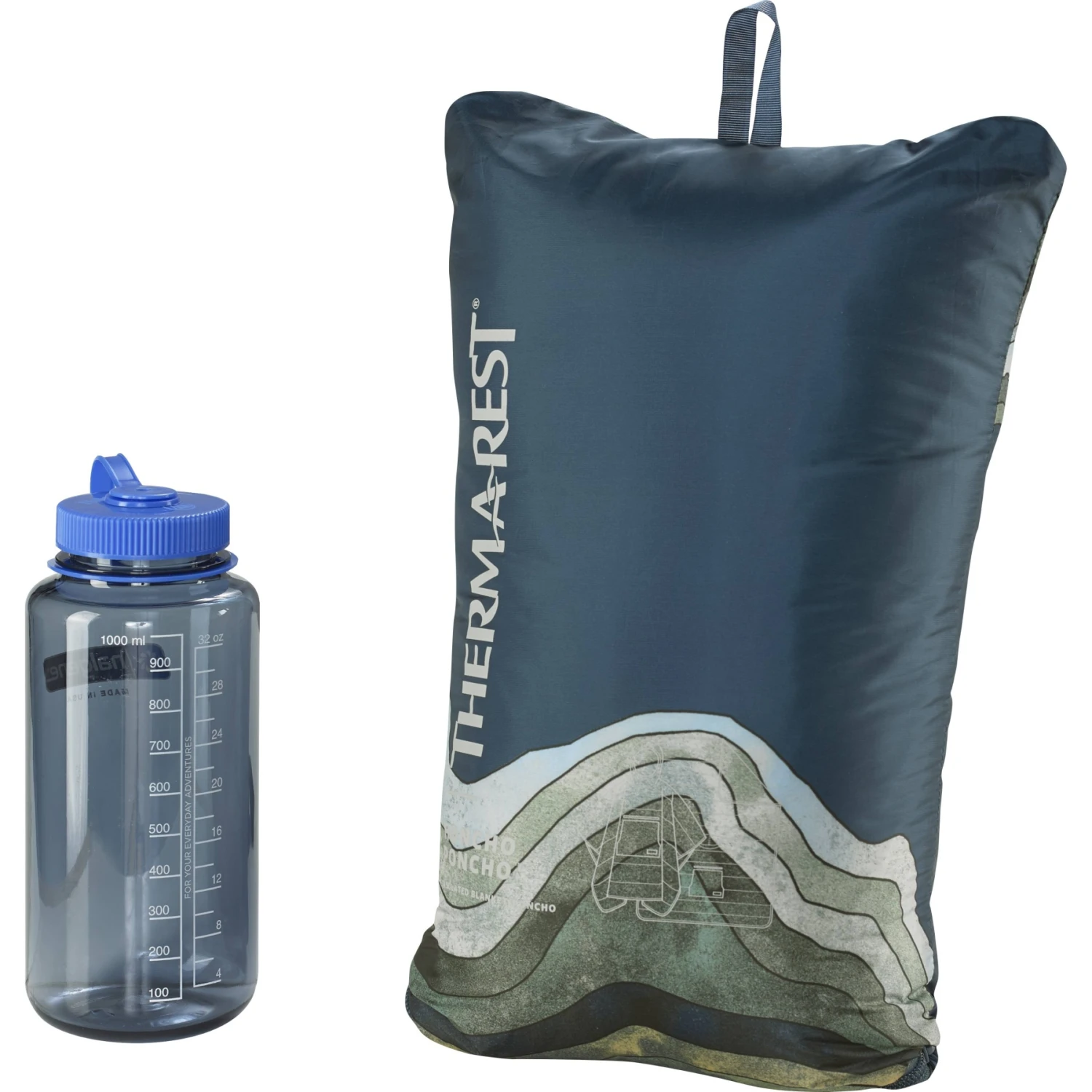 Therm-a-Rest Honcho Poncho - Deken - Outer Space Topo Wave - Afbeelding 6