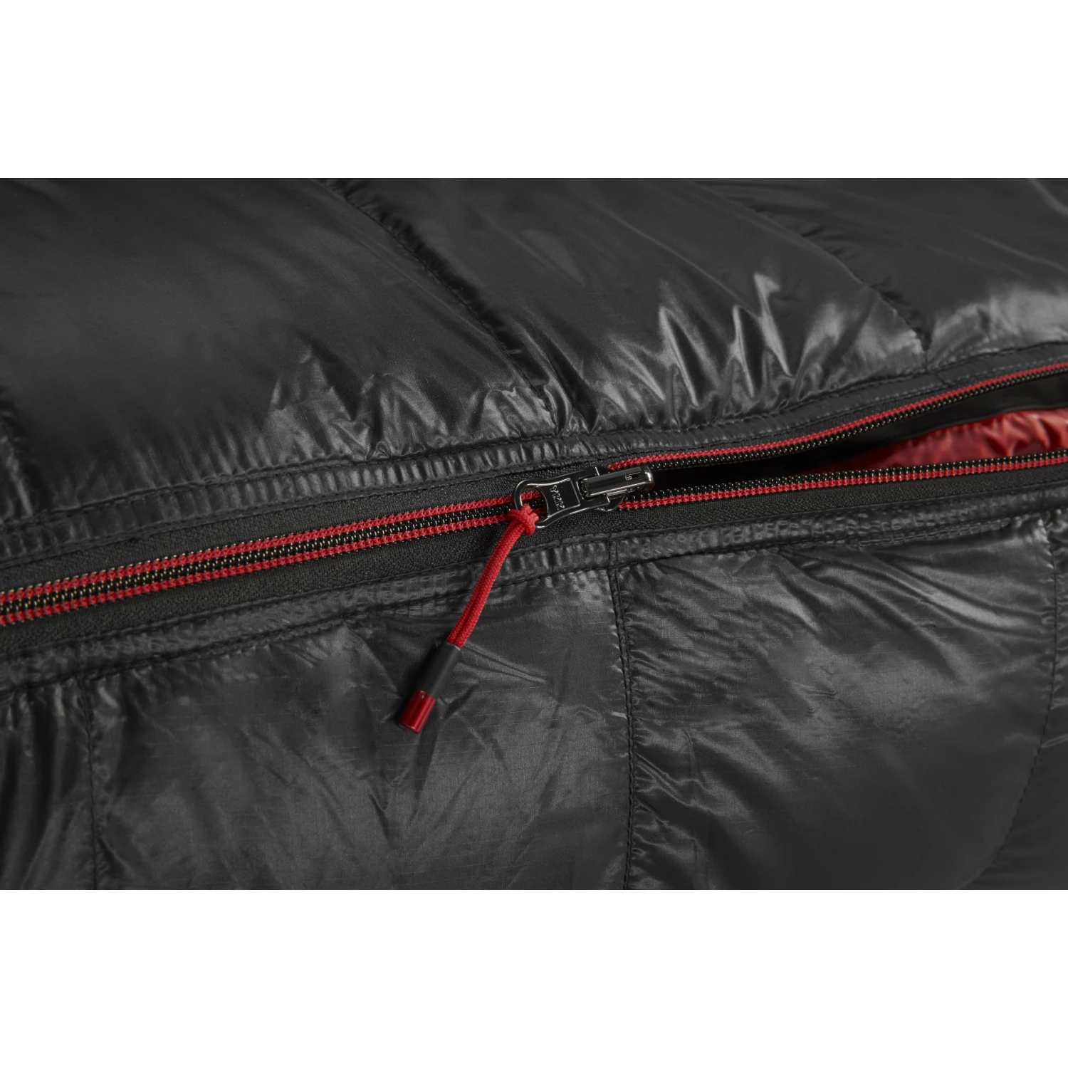 Y By Nordisk VIB 600 M Slaapzak - Rits Links - Black/fiery Red - Afbeelding 10