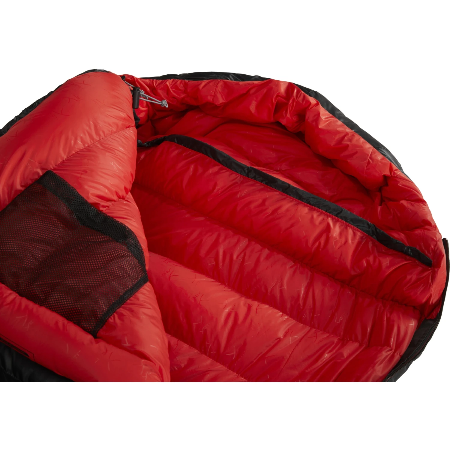 Y By Nordisk VIB 600 M Slaapzak - Rits Links - Black/fiery Red - Afbeelding 5
