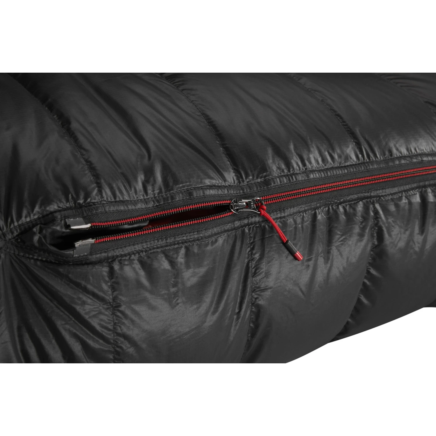 Y By Nordisk VIB 600 M Slaapzak - Rits Links - Black/fiery Red - Afbeelding 11